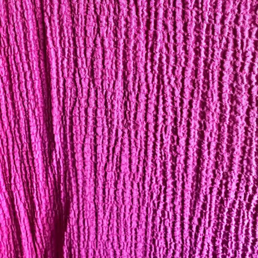 Jade by Jane XL Jumpsuit textured shirt sleeve fushia NWOT - Picture 6 of 10